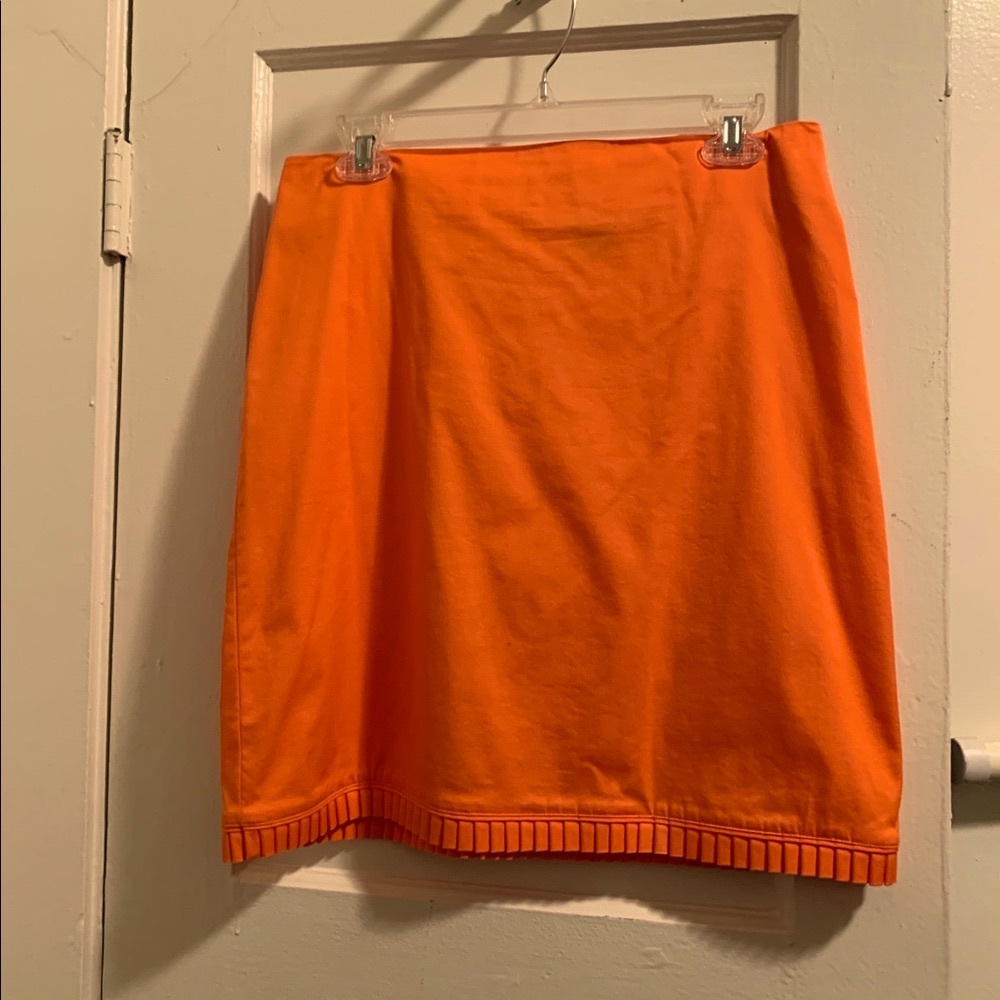 Orange Mini Skirt